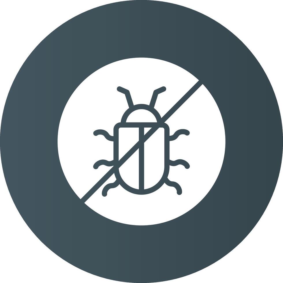 No Bug Creative Icon Design vector