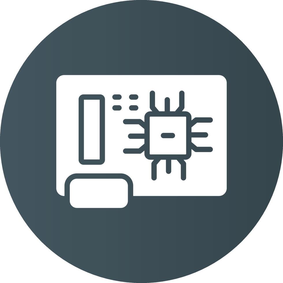 Circuit Board Creative Icon Design vector