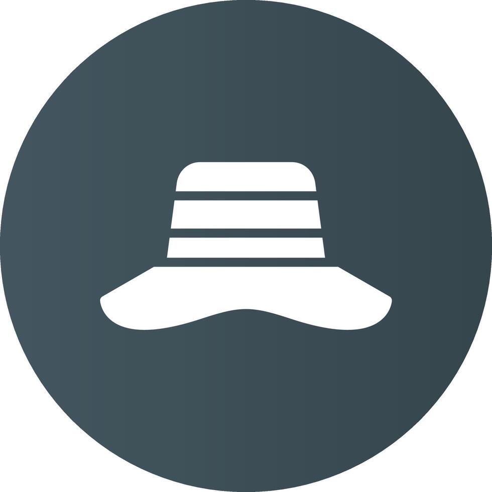 Sun Hat Creative Icon Design vector