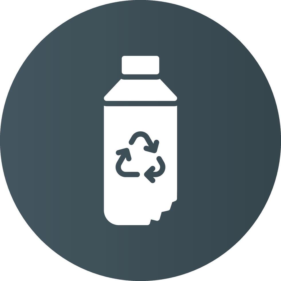 Water Bottle Creative Icon Design vector