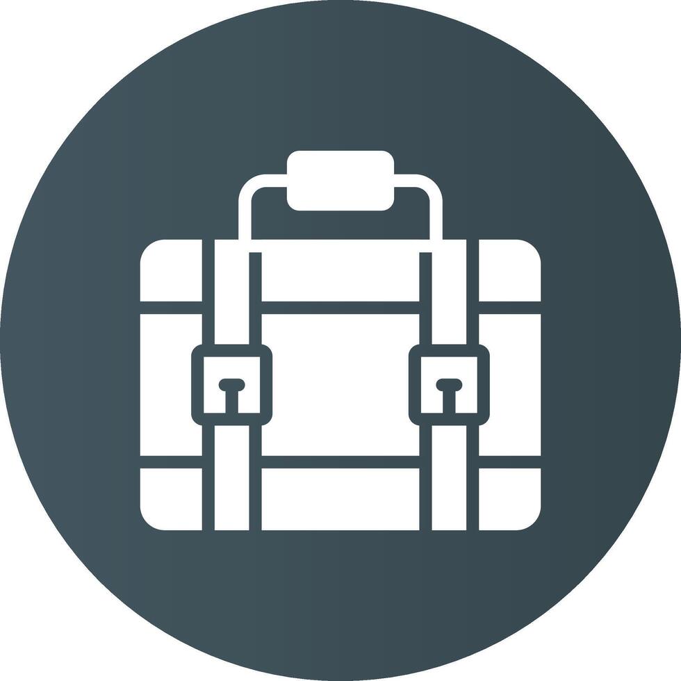 Suitcase Creative Icon Design vector