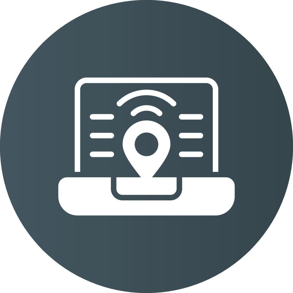 Digital Nomad Hub Creative Icon Design vector