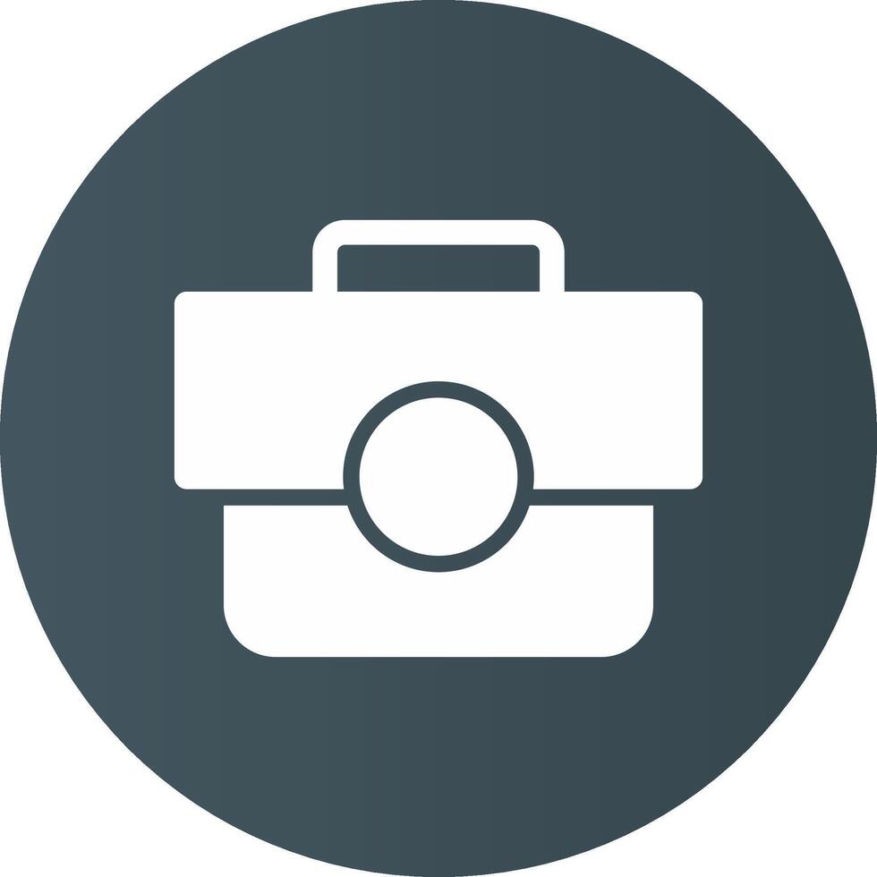 Glyph Circle Light Black Gradient vector