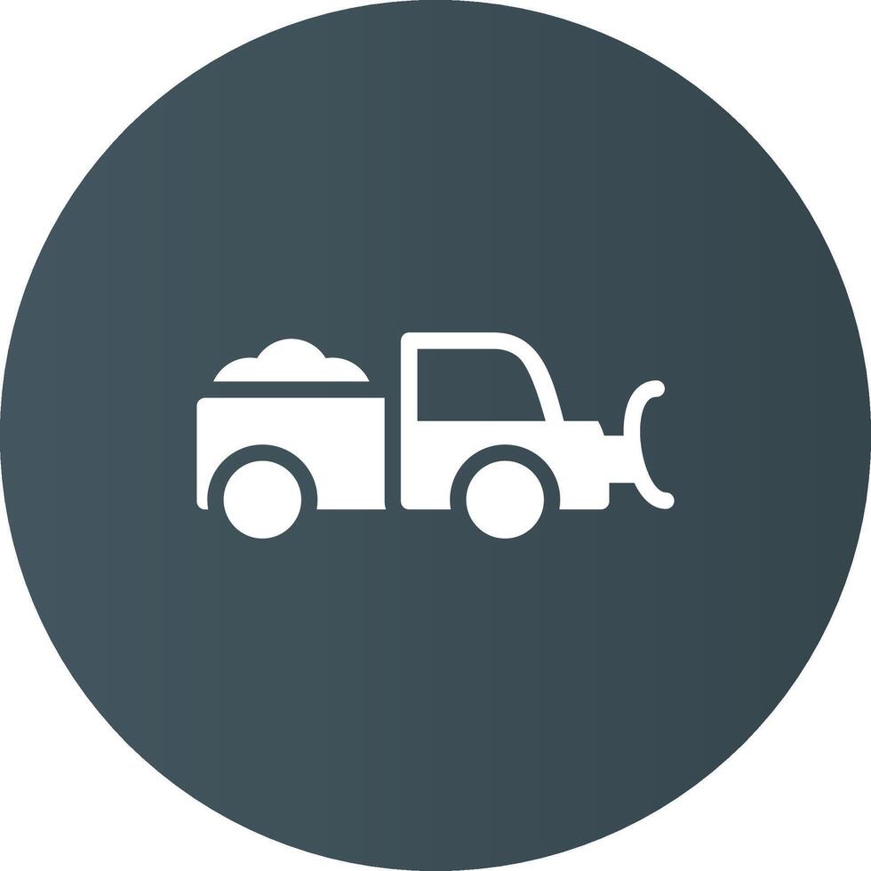 Snowplow Creative Icon Design vector