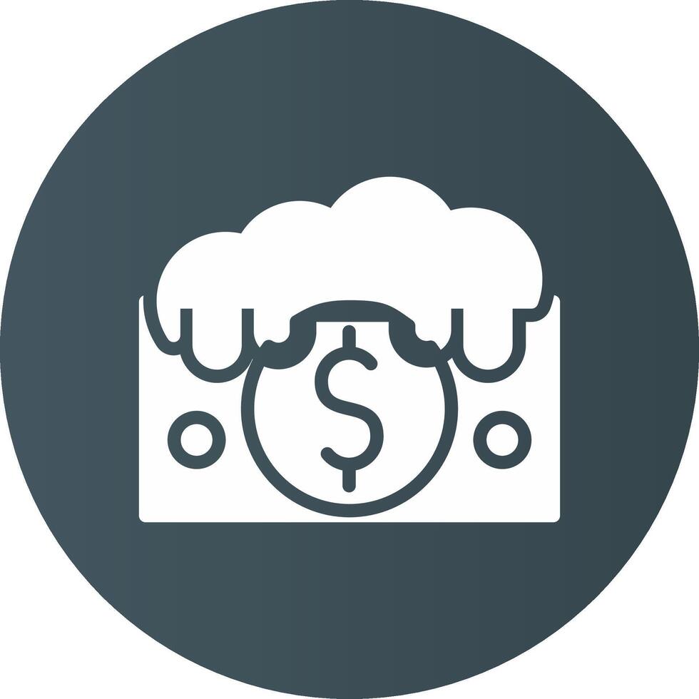 Money Laundering Creative Icon Design vector