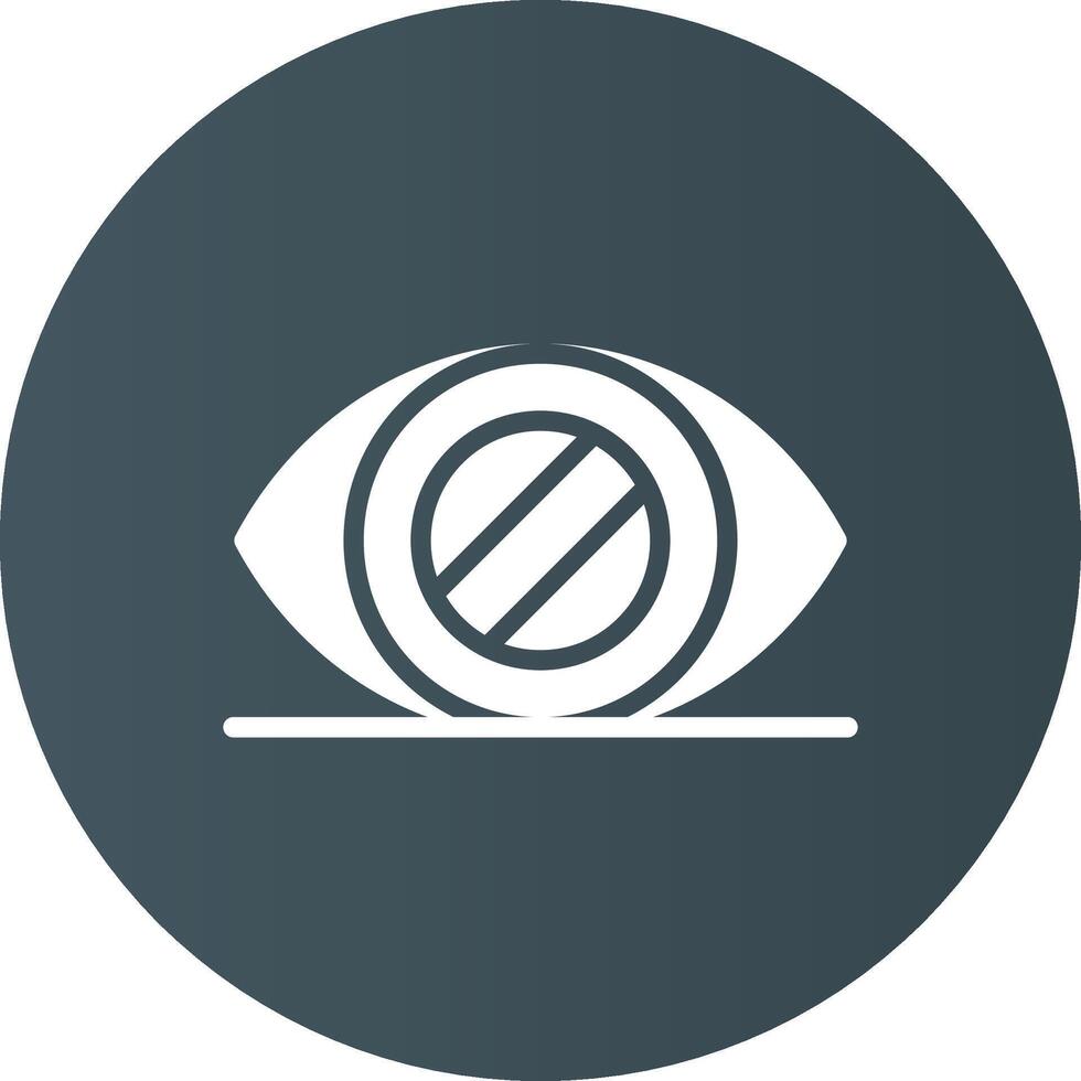 Glaucoma Creative Icon Design vector