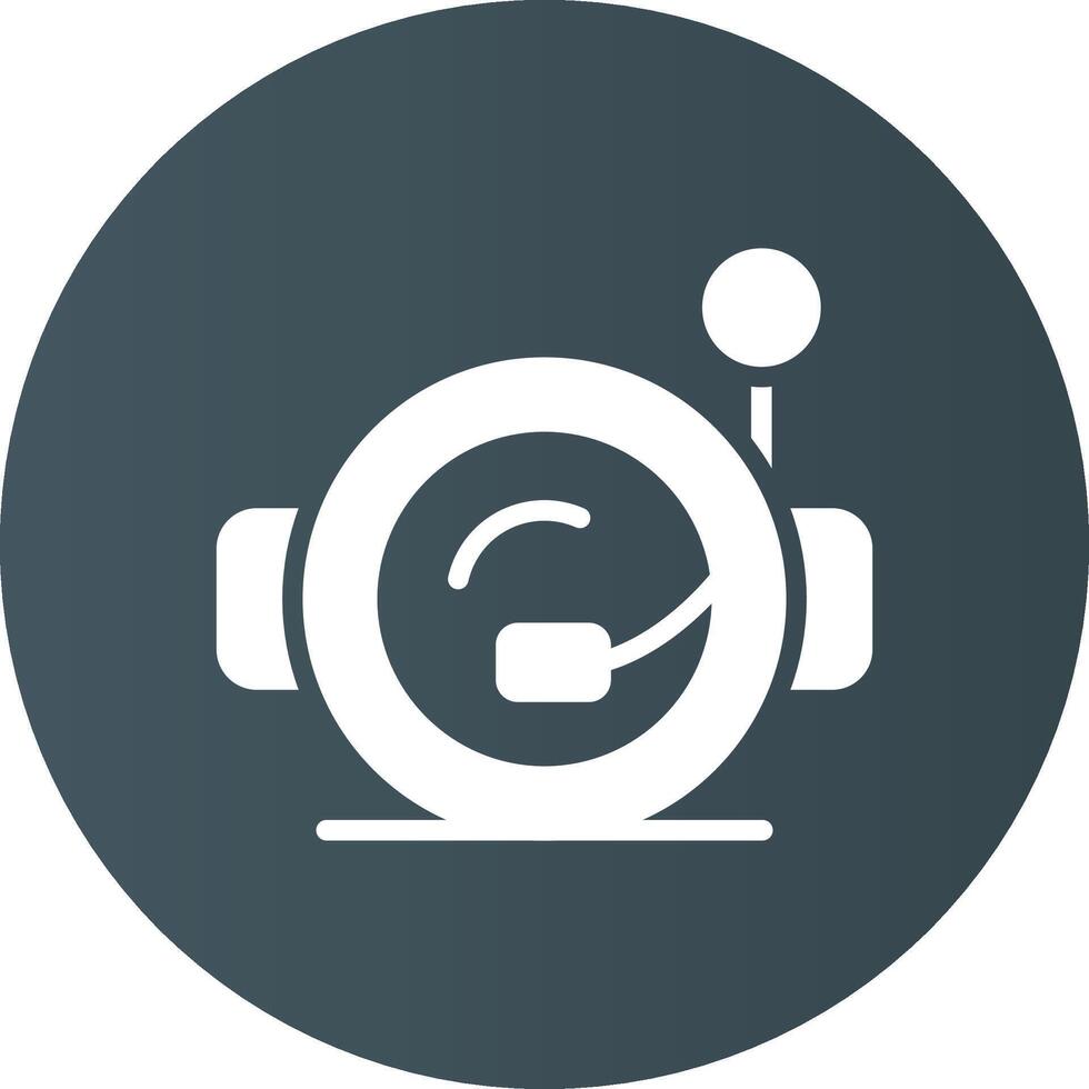 Astronaut Helmet Creative Icon Design vector