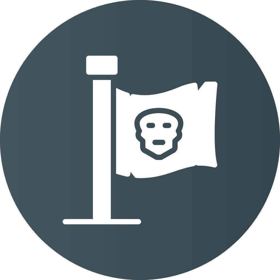 Pirates Flag Creative Icon Design vector
