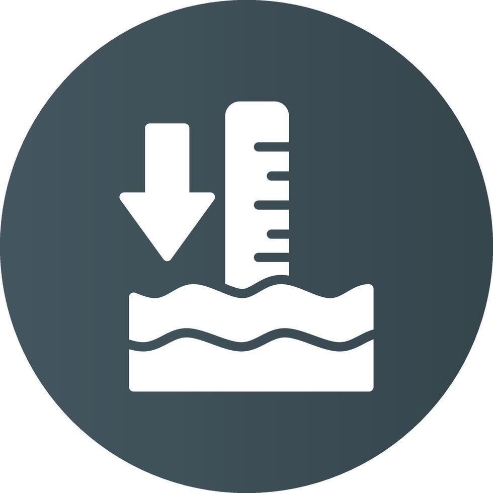 Low Tide Creative Icon Design vector