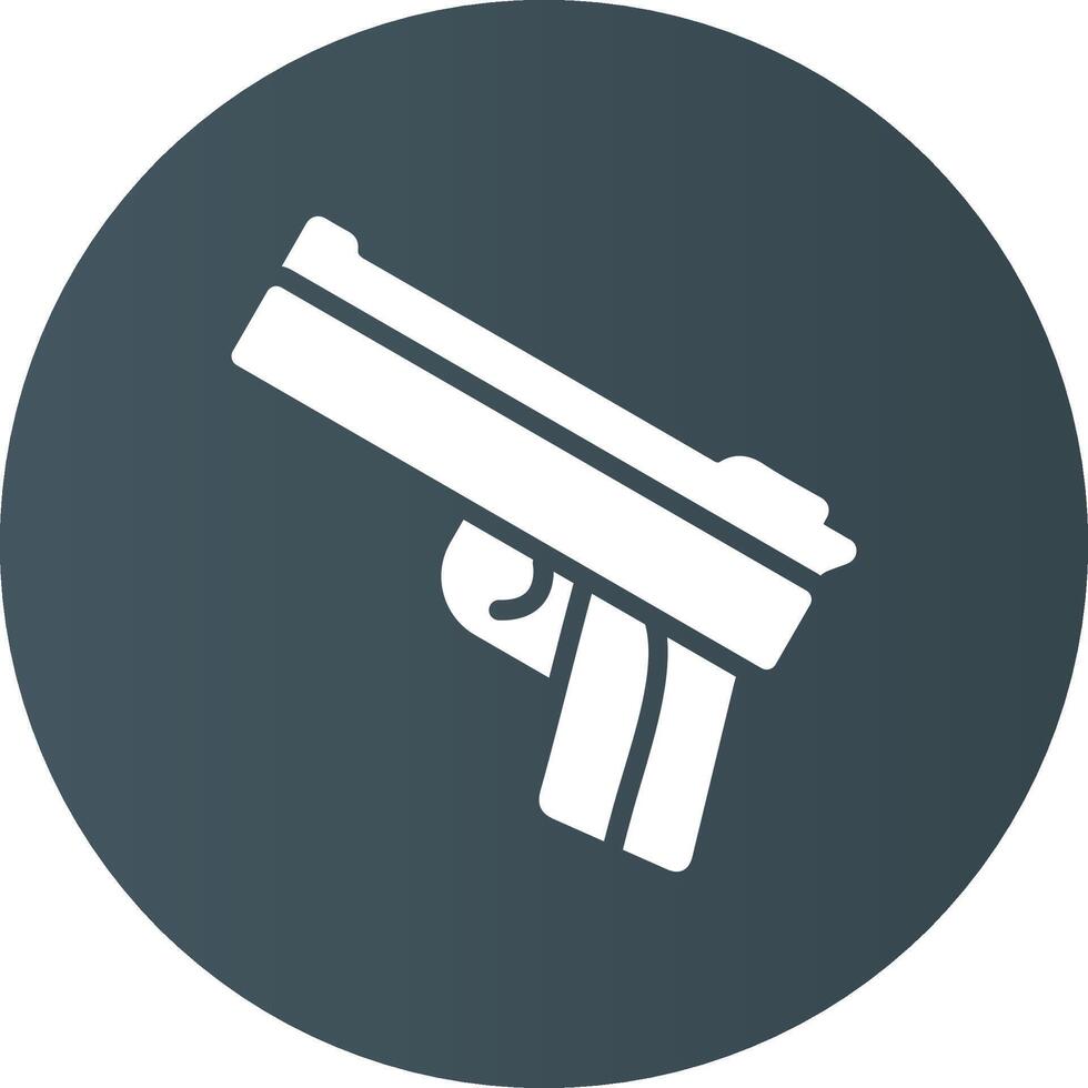 policía pistola creativo icono diseño vector