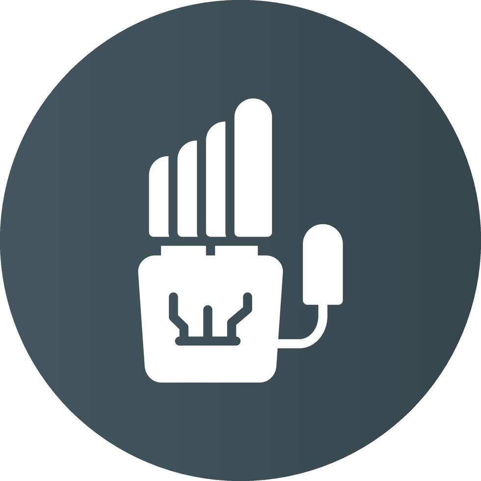 Robot Hand Creative Icon Design vector