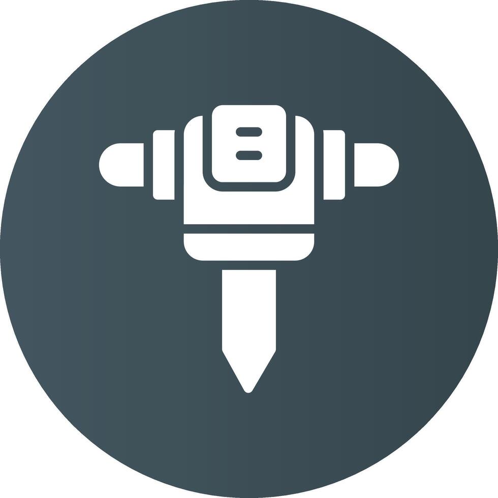 Road Drill Creative Icon Design vector