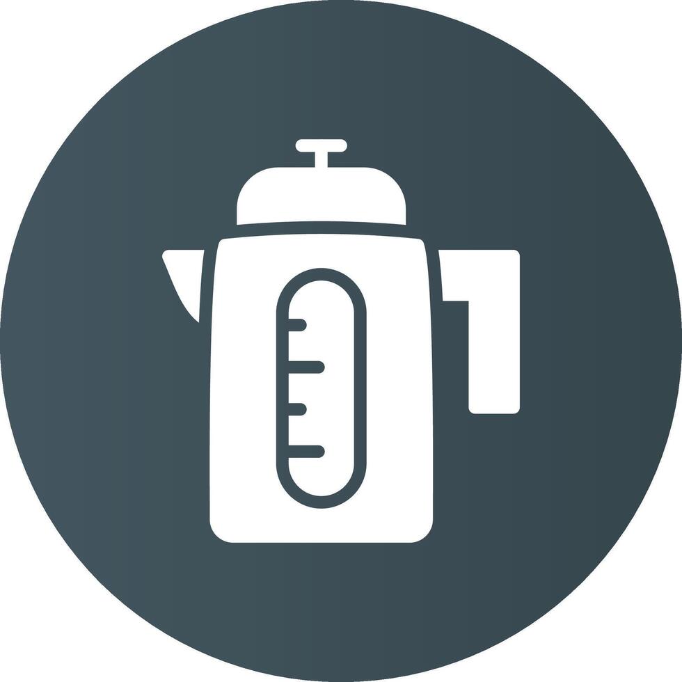 Electric Kettle Creative Icon Design vector