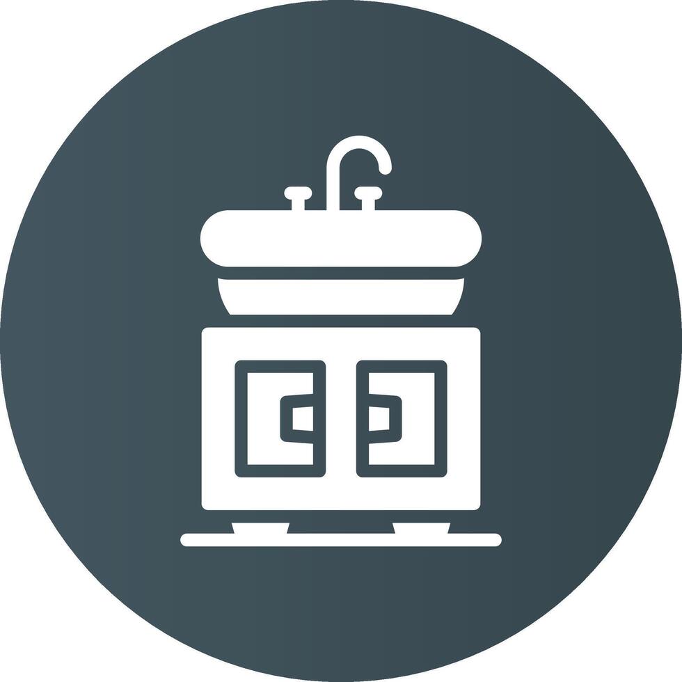 Washbasin Creative Icon Design vector