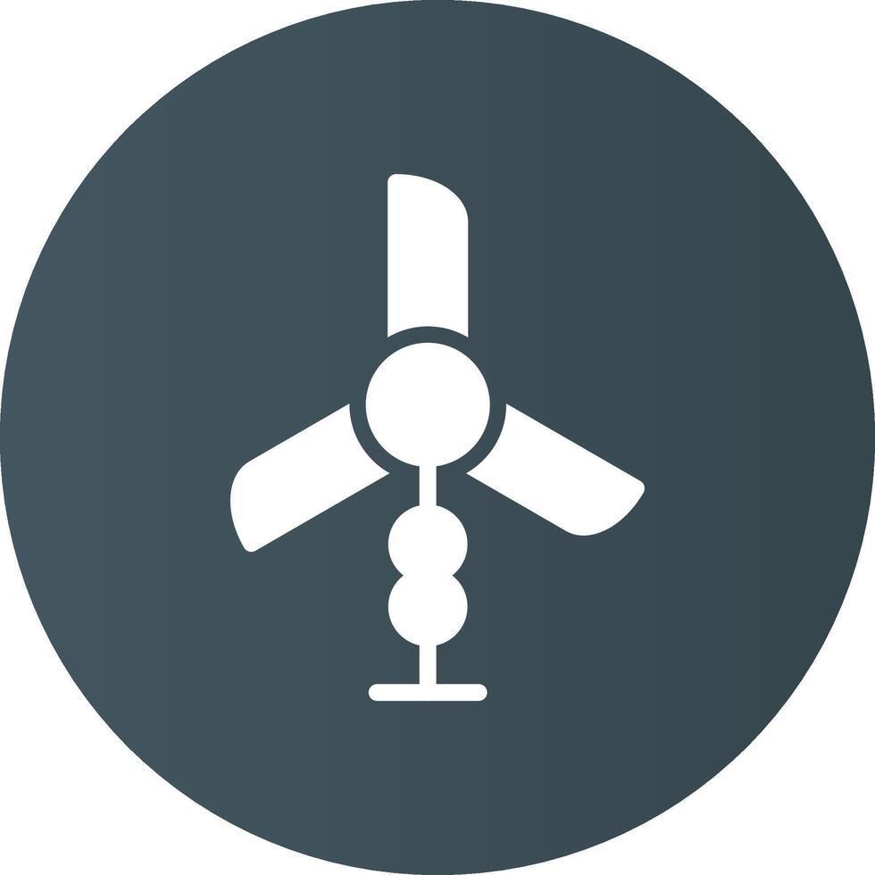 Wind Turbine Creative Icon Design vector