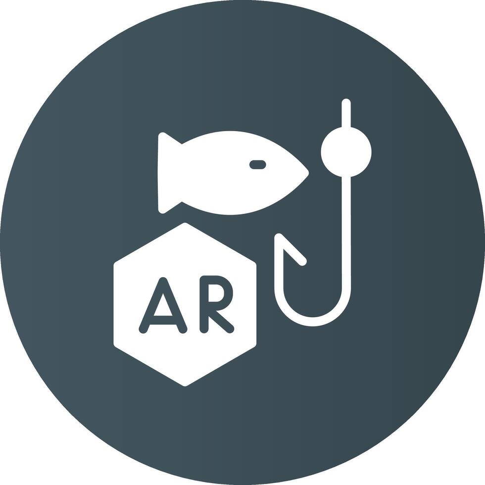 Ar Fishing Creative Icon Design vector