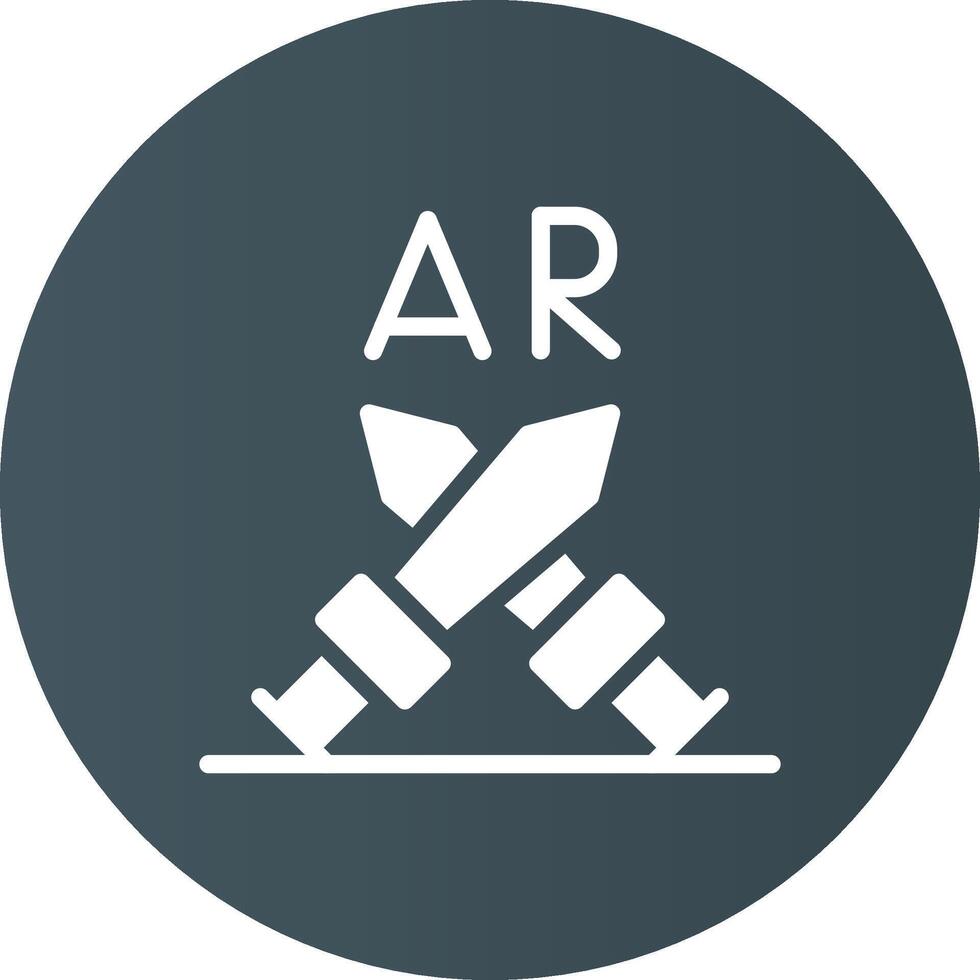 Ar Fighting Creative Icon Design vector