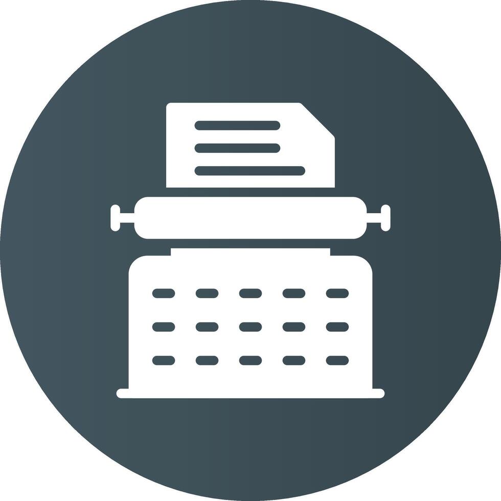 Typewriter Creative Icon Design vector