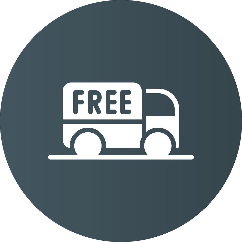 Free Delivery Creative Icon Design vector