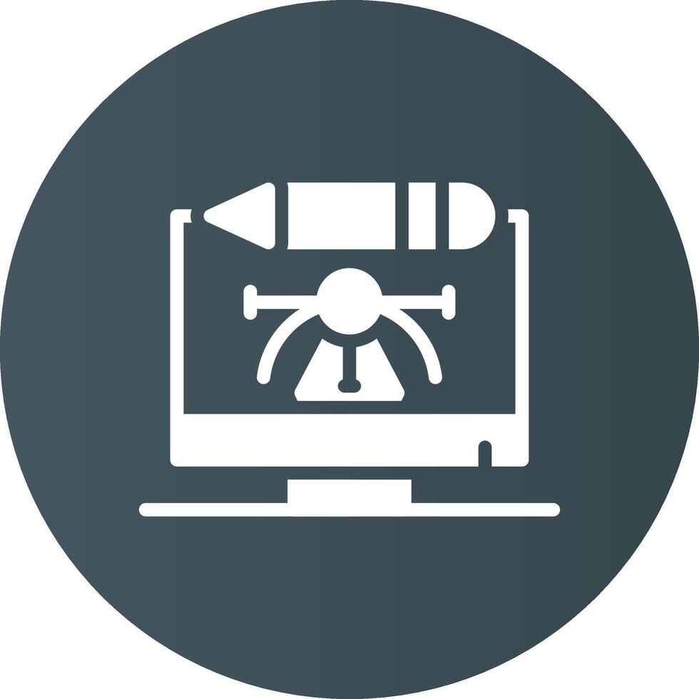 Digital Art Creative Icon Design vector