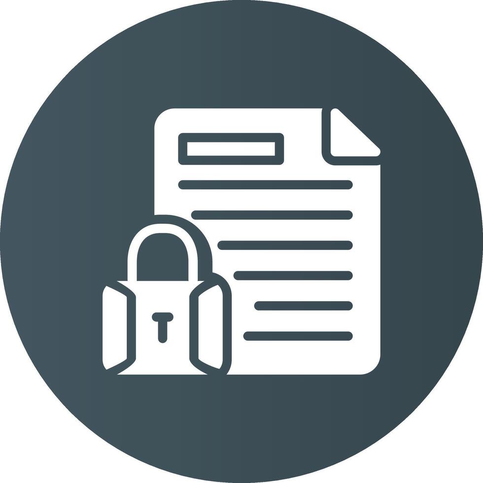 Confidential Project Creative Icon Design vector