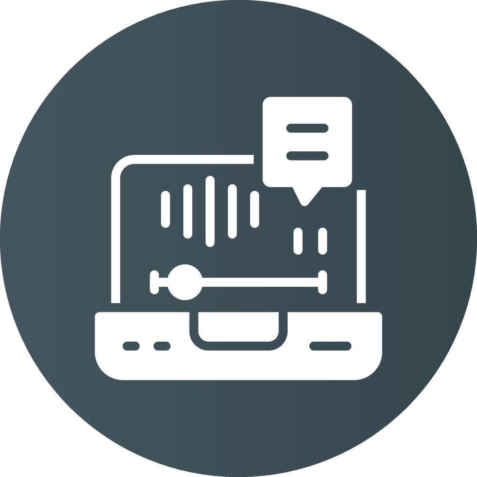 Voice Mail Creative Icon Design vector