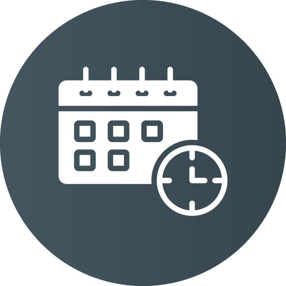 Deadline Creative Icon Design vector