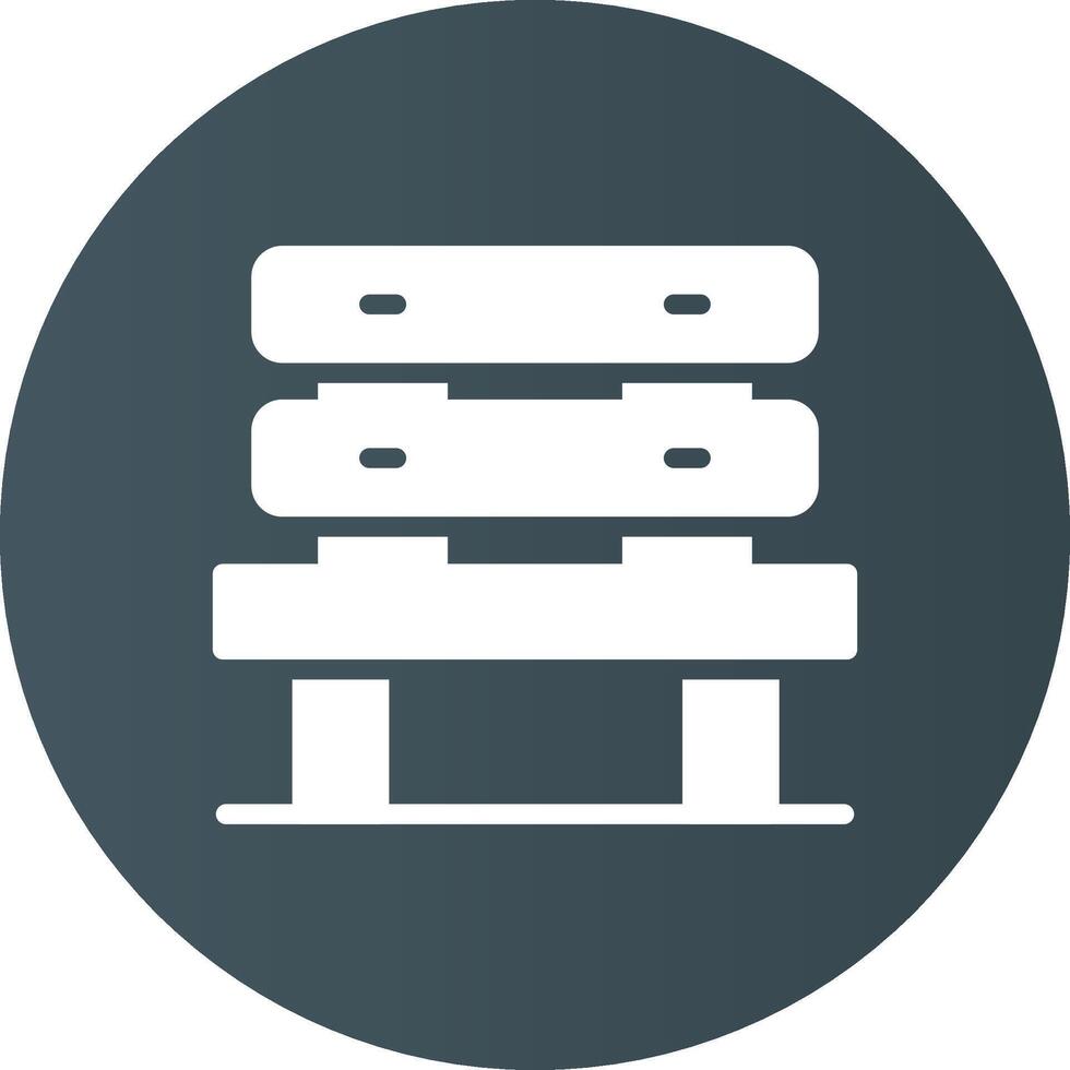 Bench Creative Icon Design vector