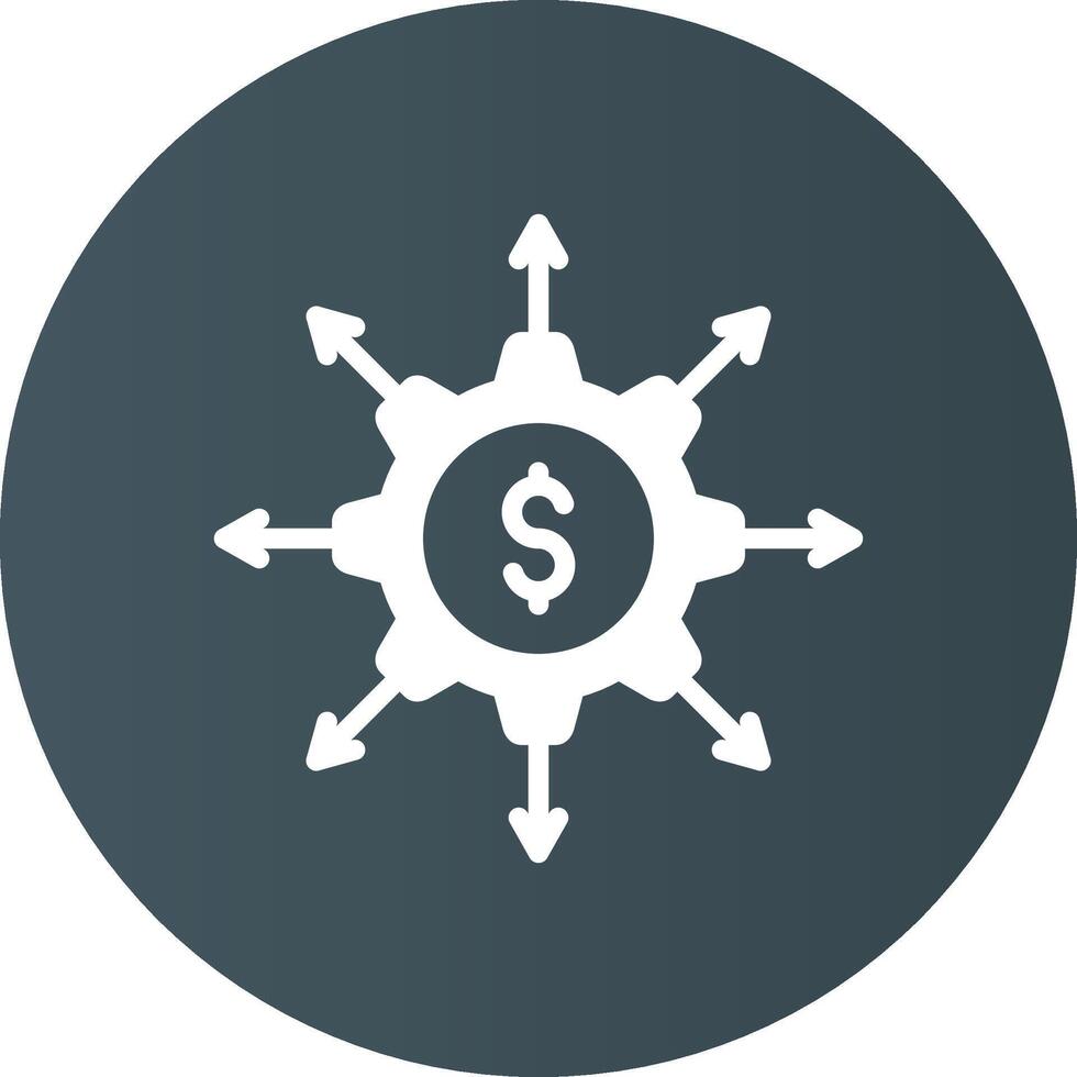 Crowdfunding Portal Creative Icon Design vector
