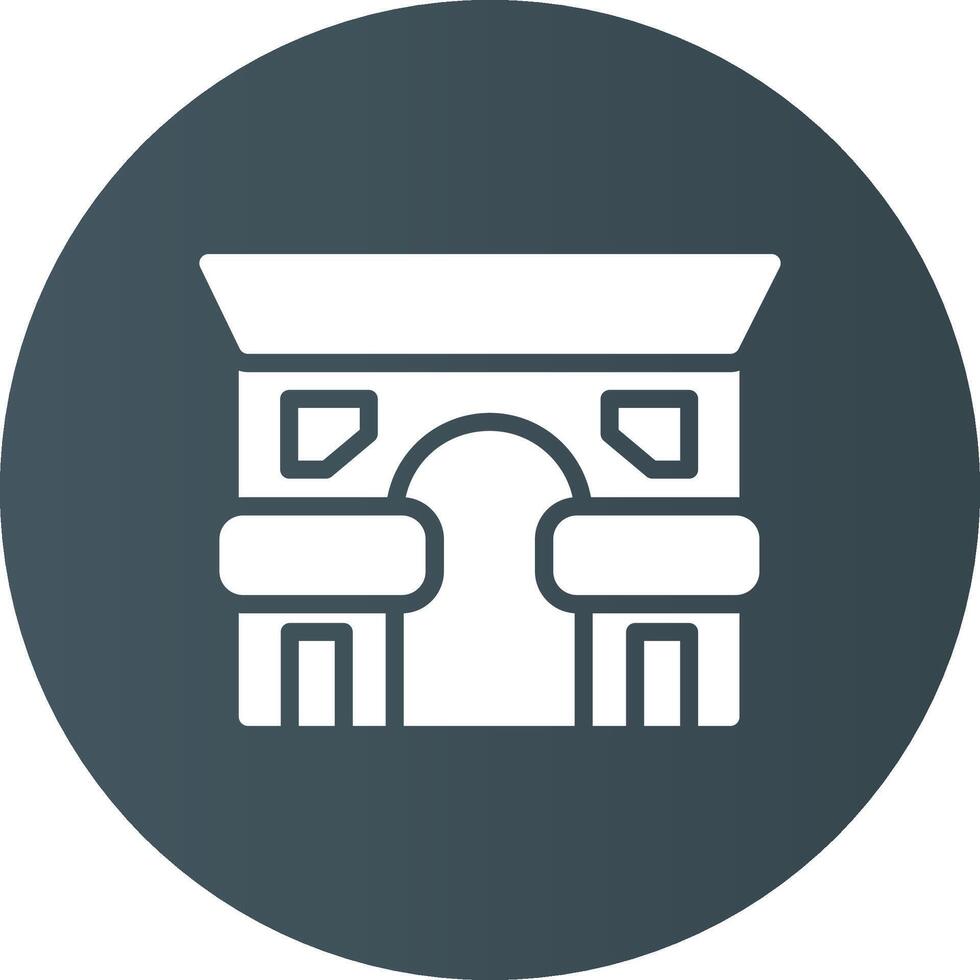 Arc De Triomphe Creative Icon Design vector