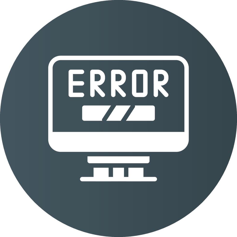 Error Creative Icon Design vector