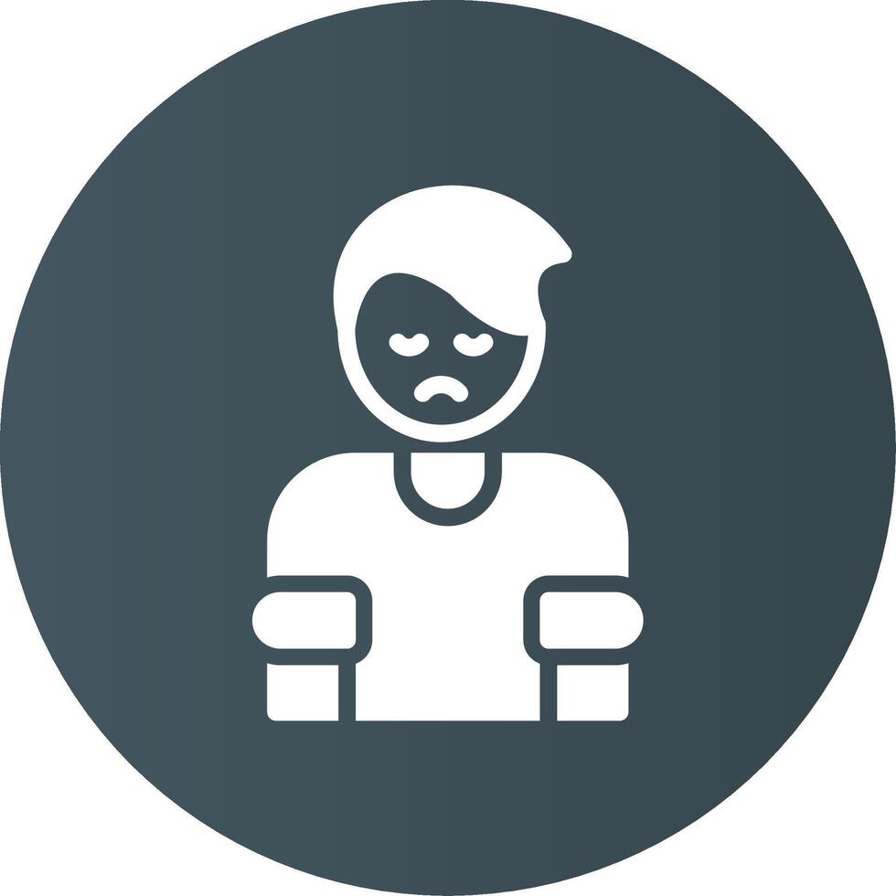 Depression Creative Icon Design vector