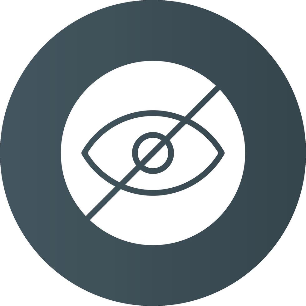 Blindness Creative Icon Design vector