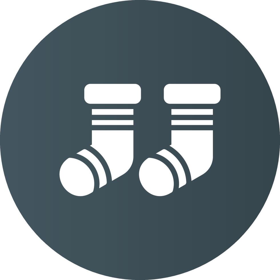 Baby Socks Creative Icon Design vector