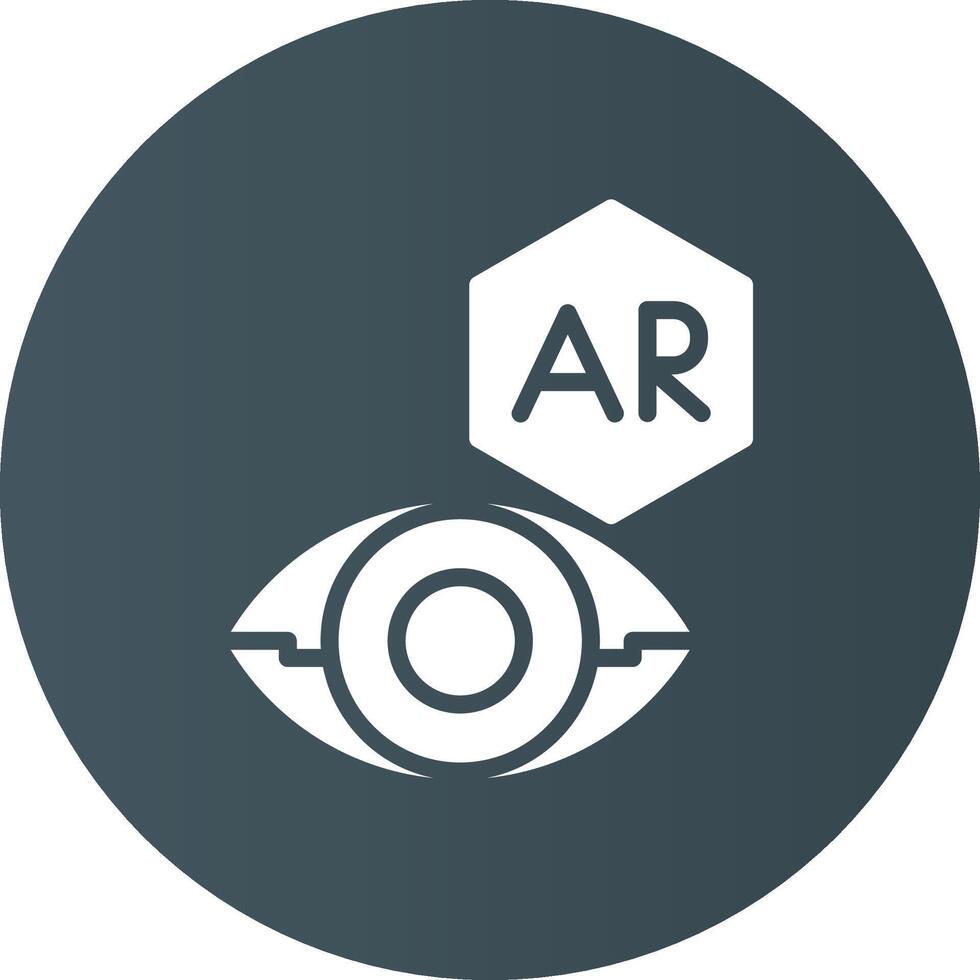 Ar Contact Lens Creative Icon Design vector