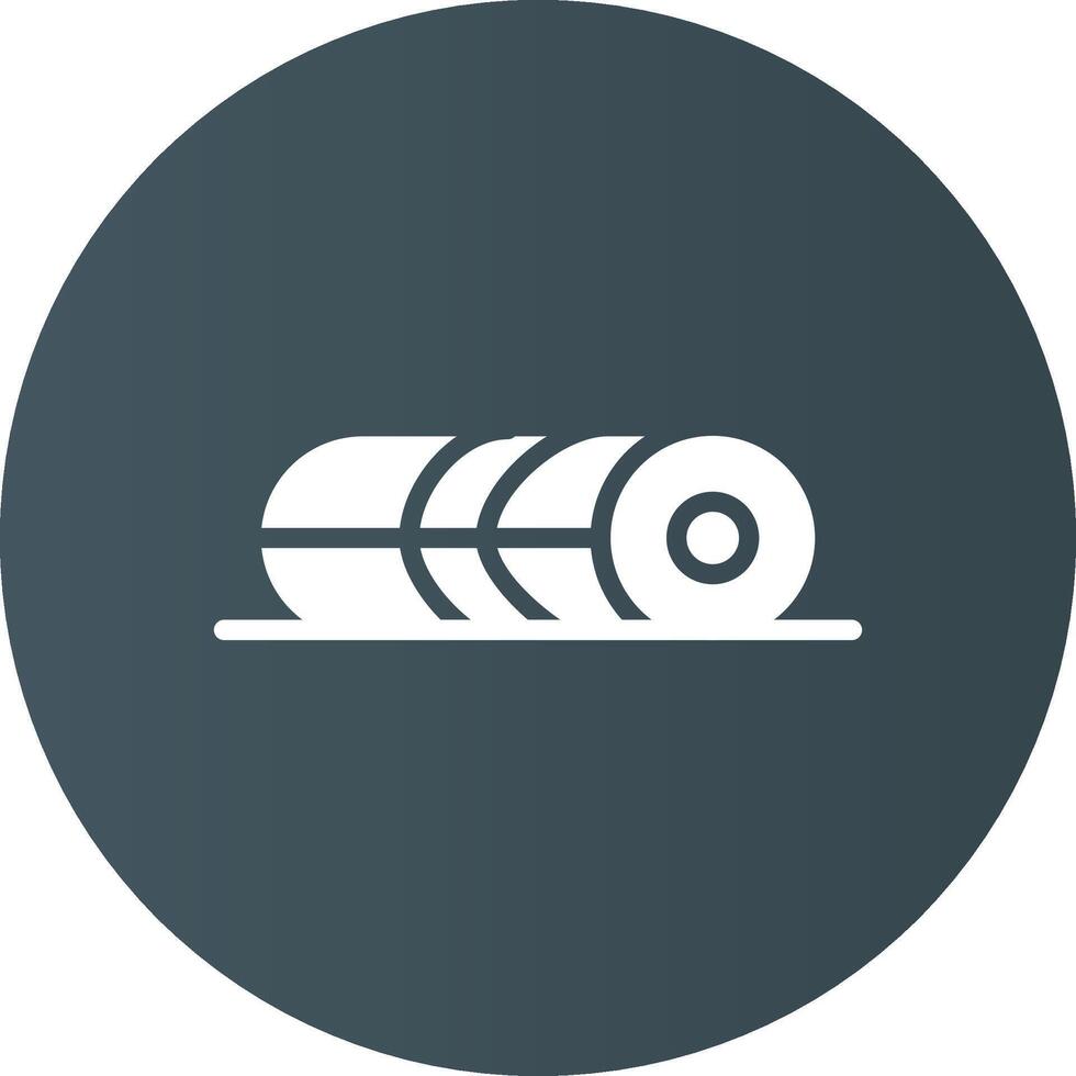 Foam Roller Creative Icon Design vector