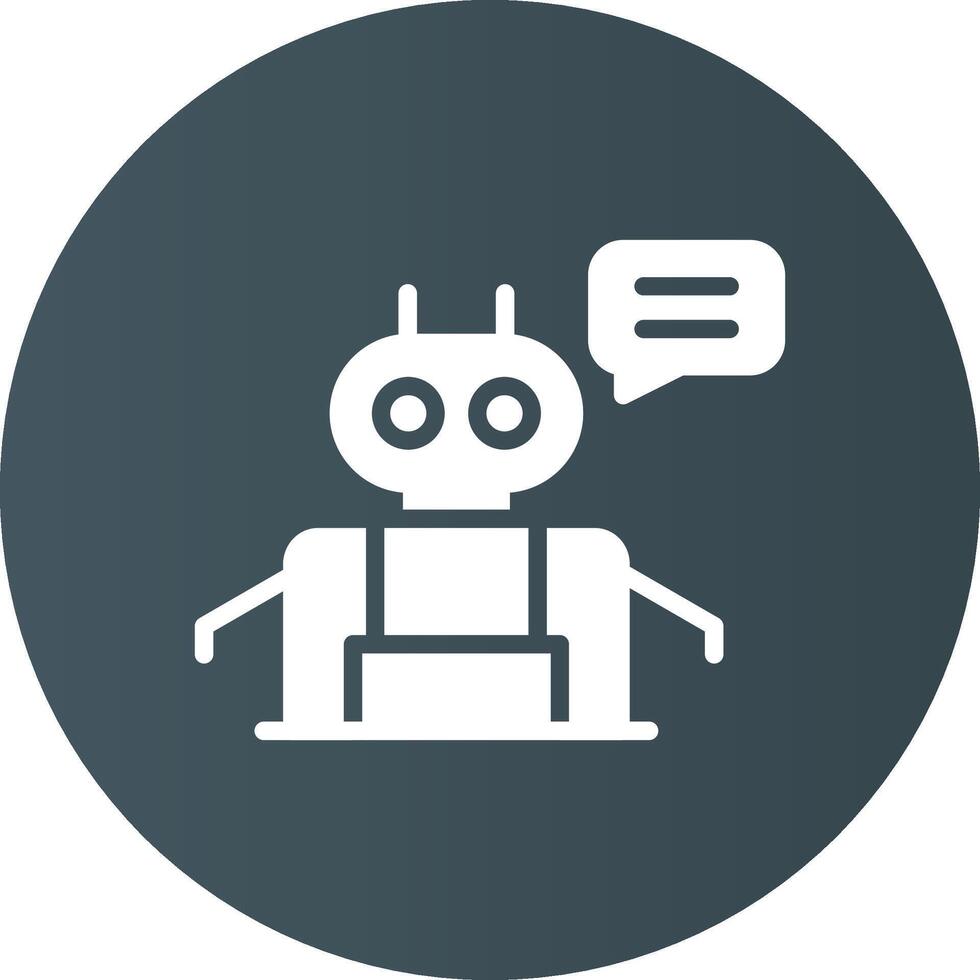 Chatbot Creative Icon Design vector