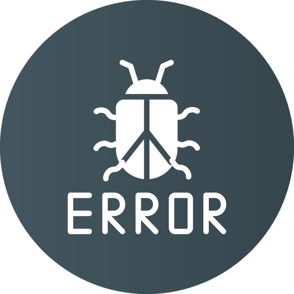 diseño de icono creativo de error vector