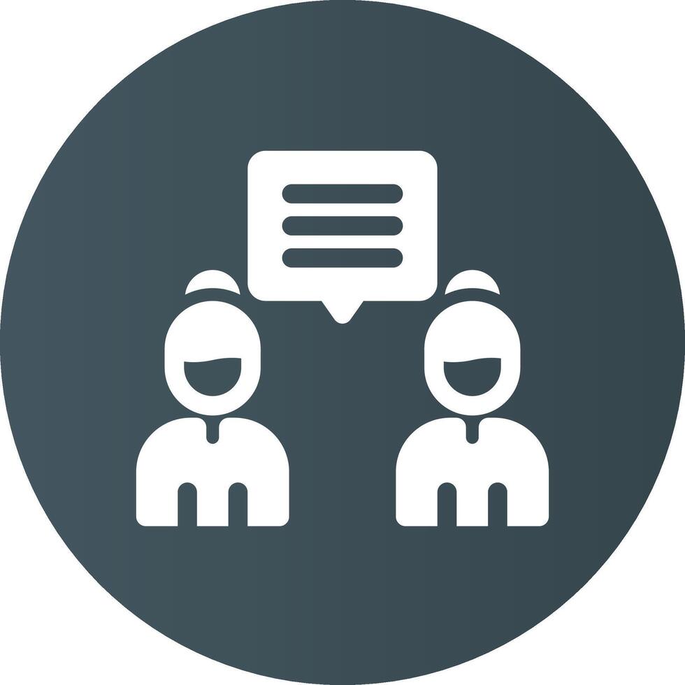 Discuss Creative Icon Design vector