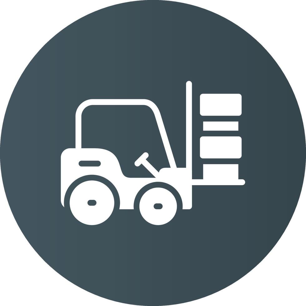 Forklift Creative Icon Design vector