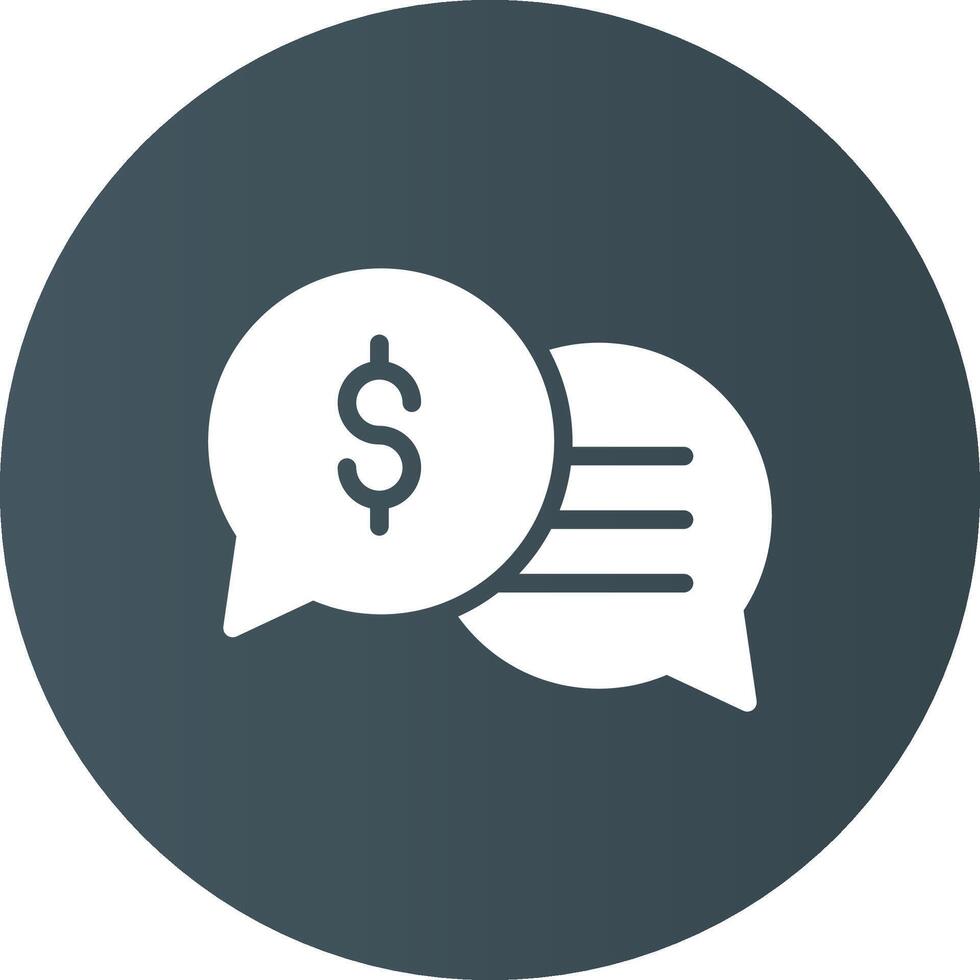 Business Dialog Creative Icon Design vector