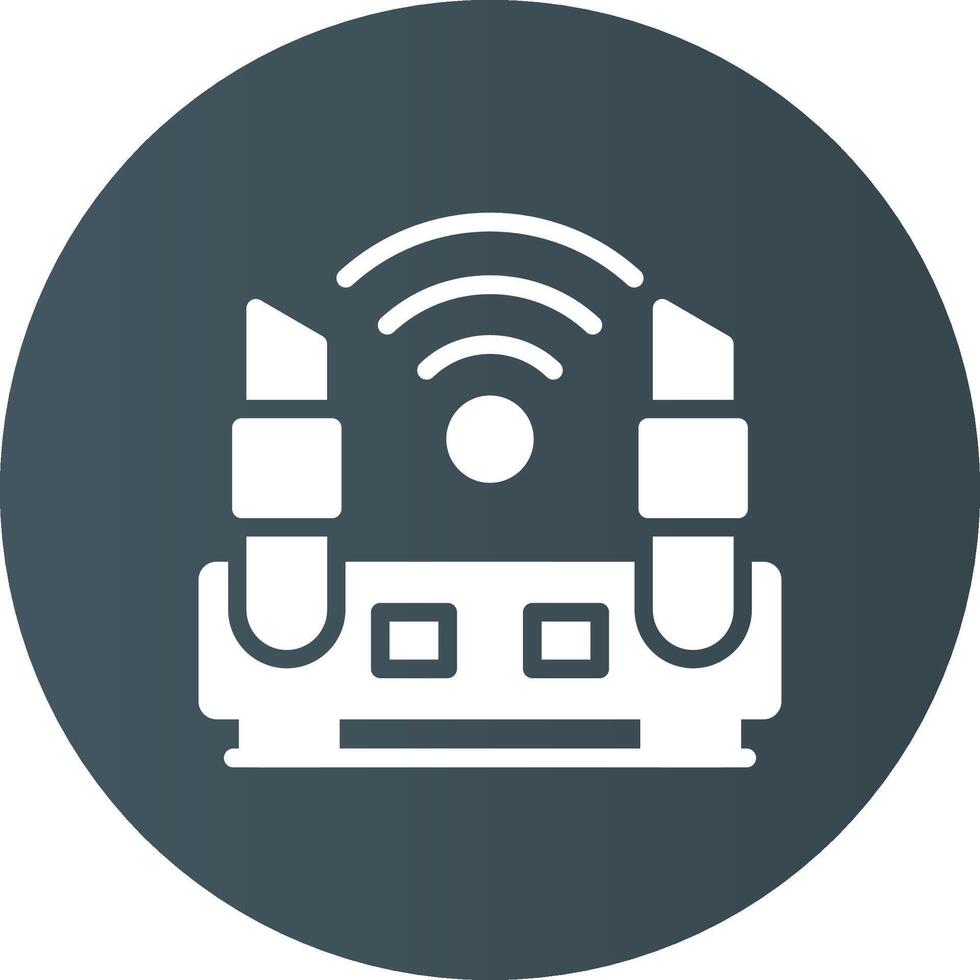 diseño de icono creativo de enrutador wifi vector