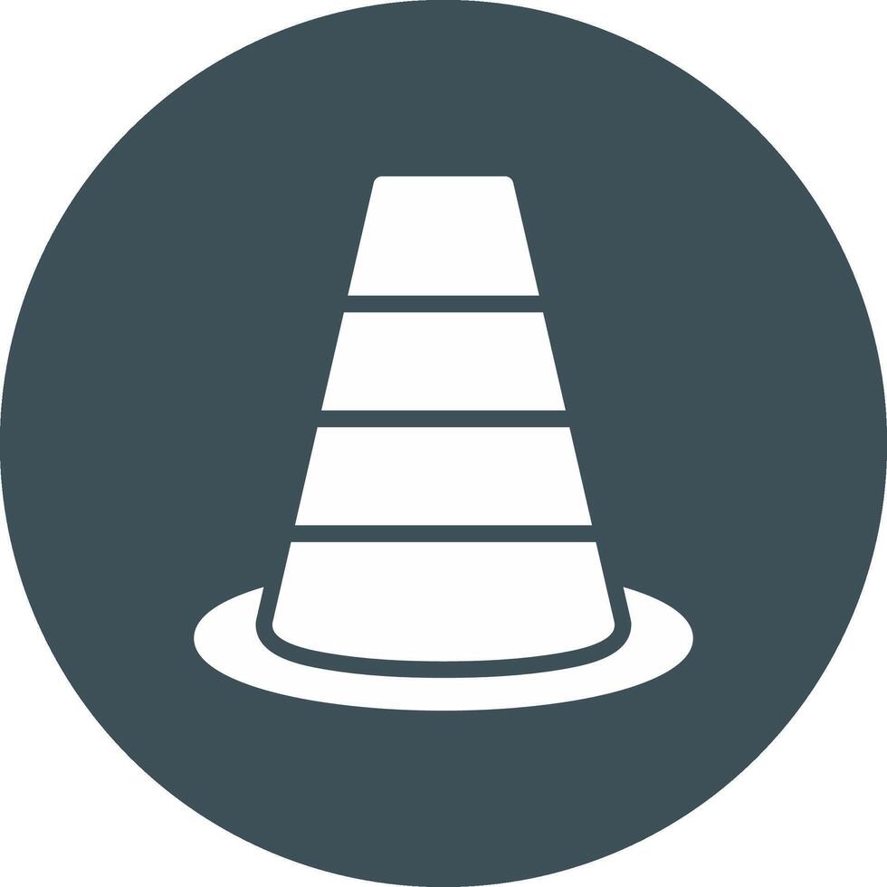 Traffic Cone Creative Icon Design vector