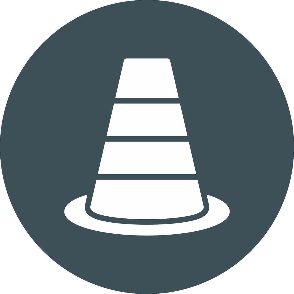 Traffic Cone Creative Icon Design vector