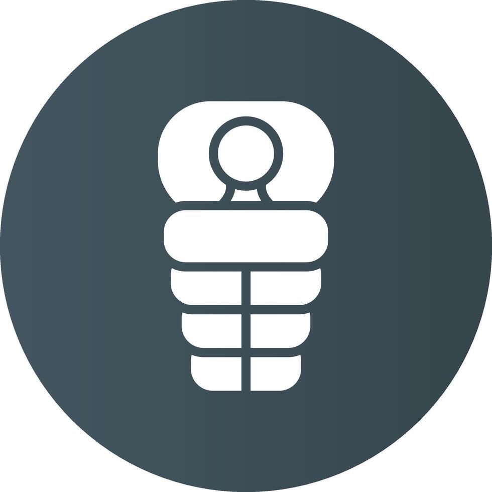 Sleeping Bag Creative Icon Design vector