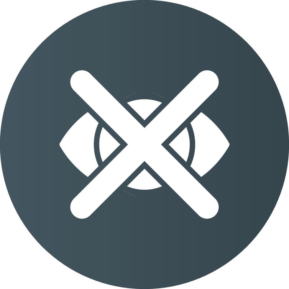 Close Eyes Creative Icon Design vector