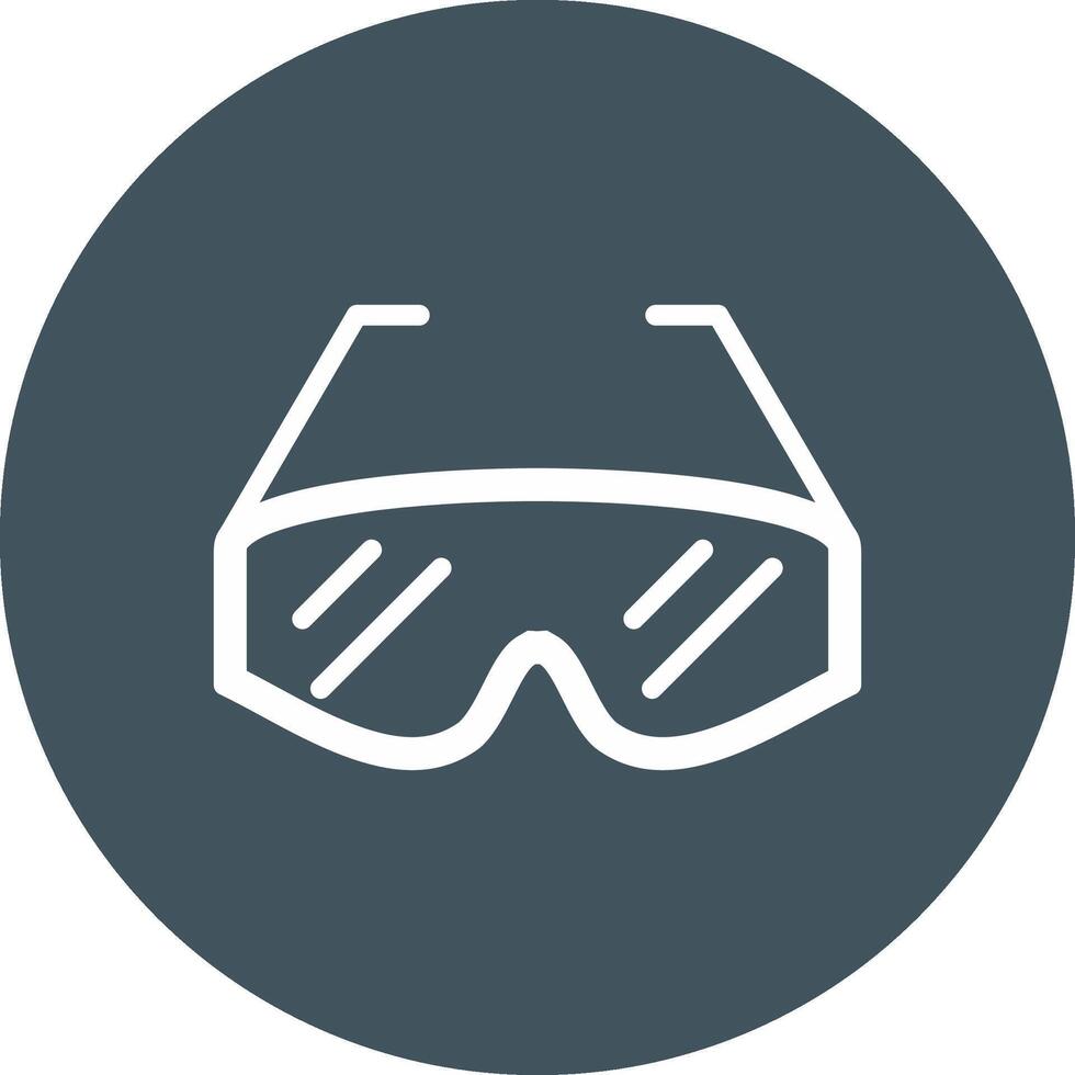 Lab Glasses Creative Icon Design vector