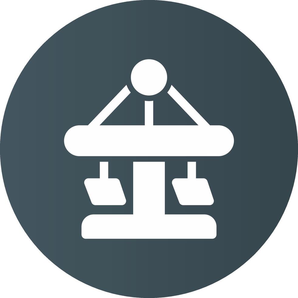 Merry Go Round Creative Icon Design vector