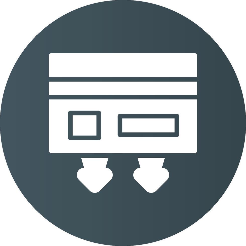 Cash Withdrawal Creative Icon Design vector