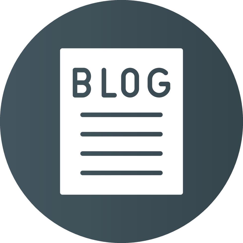 Blogging Creative Icon Design vector